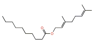 (E)-3,7-Dimethyl-2,6-octadienyl decanoate